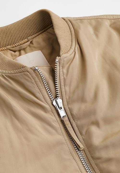 H&M - Oversized bomber jacket - beige