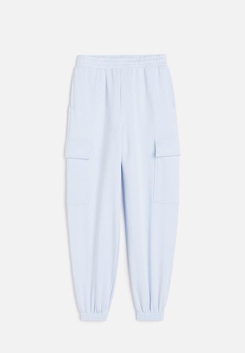 H&M - Cargo joggers - light blue