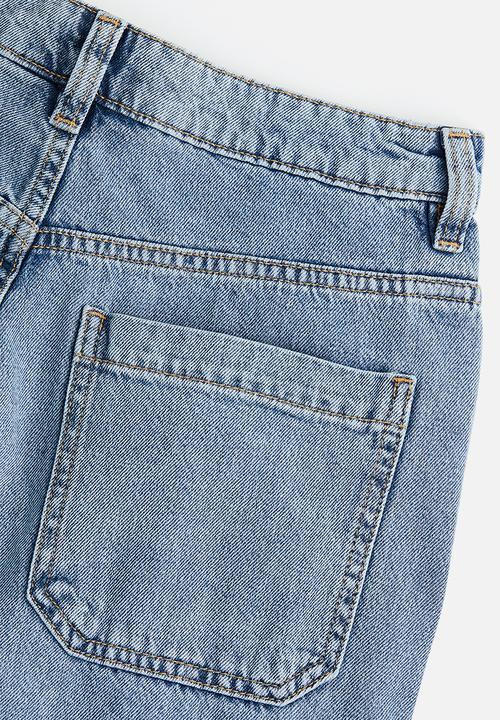 H&M - 90s Baggy high cargo jeans - denim blue