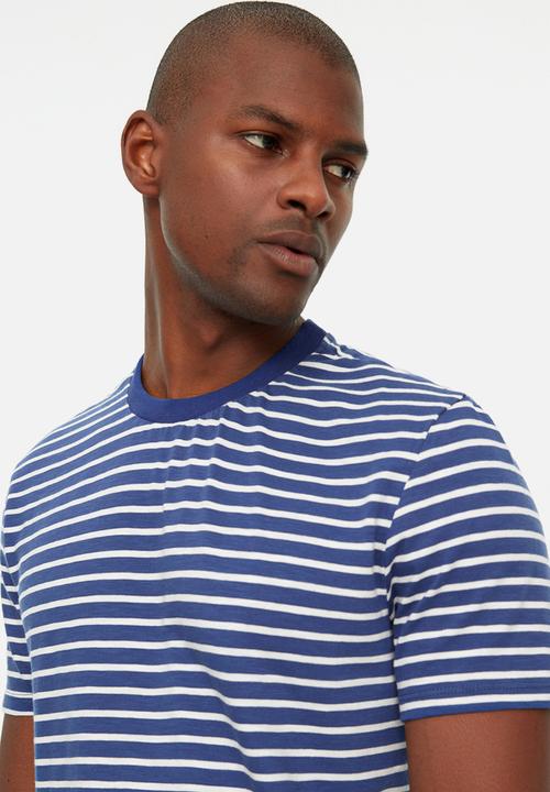 Trendyol - Stripe T-shirt - navy & white