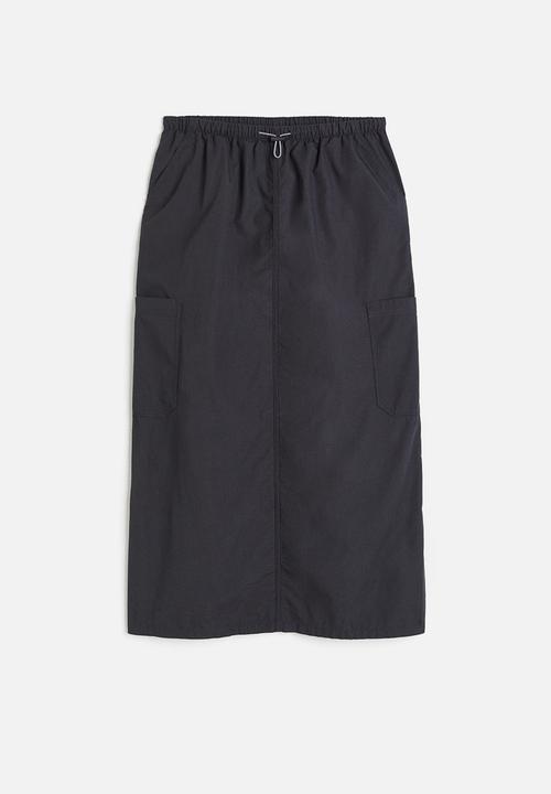 H&M - Cotton parachute skirt - black