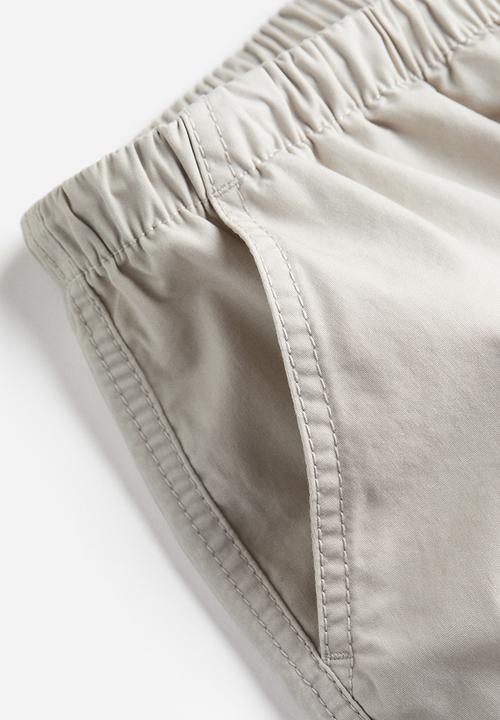 H&M - Cotton parachute skirt - light greige