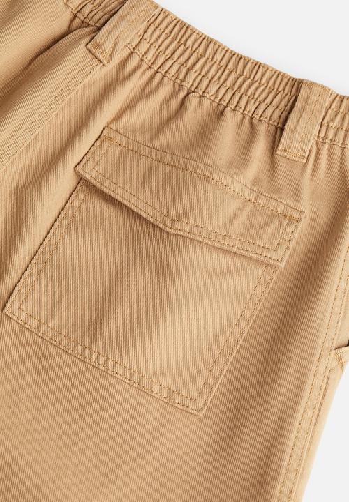 H&M - Twill cargo trousers - dark beige