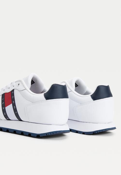 Tommy Hilfiger - Leather runner tjm ess - white