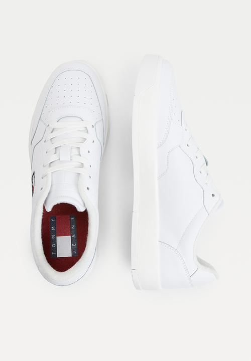 Tommy Hilfiger - Basket leather tjm ess - white
