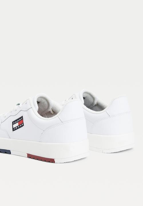 Tommy Hilfiger - Basket leather tjm ess - white