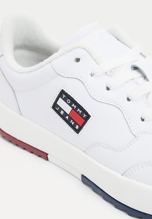 Tommy Hilfiger - Basket leather tjm ess - white