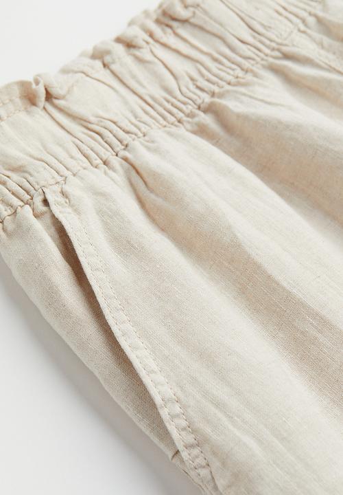 H&M - Ankle-length linen trousers - light beige