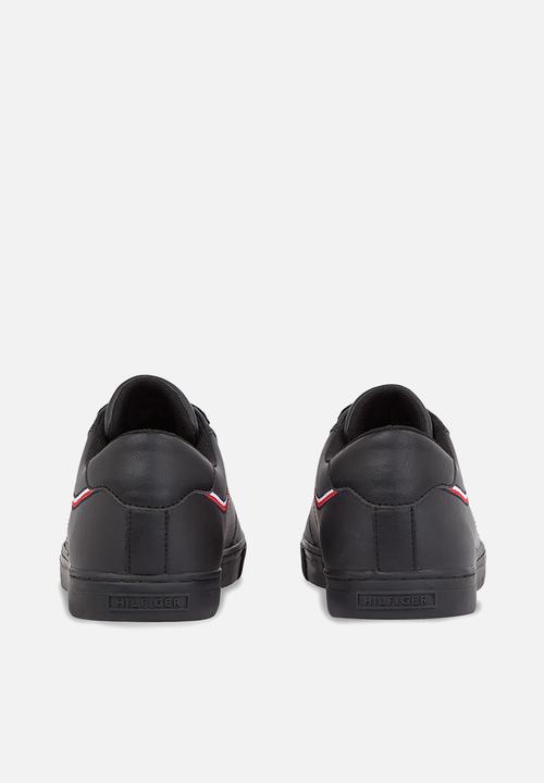 Tommy Hilfiger - Essential leather sneaker detail - black