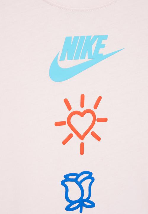 Nike - Nkg love icon stack tee - pink foam