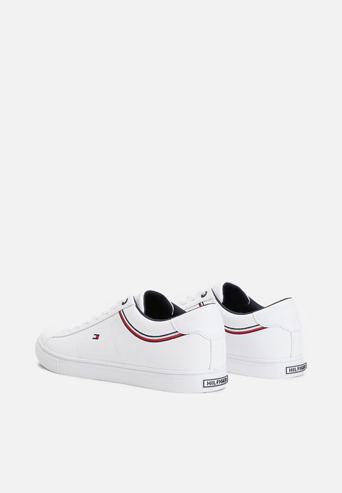 Tommy Hilfiger - Essential leather sneaker detail - white