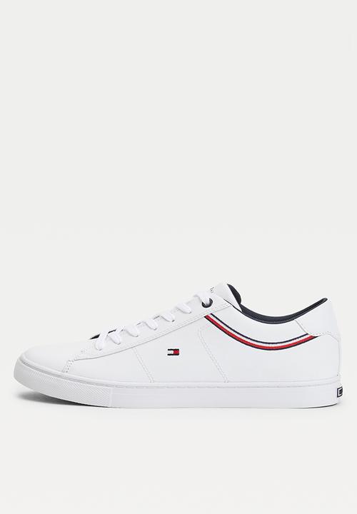Tommy Hilfiger - Essential leather sneaker detail - white