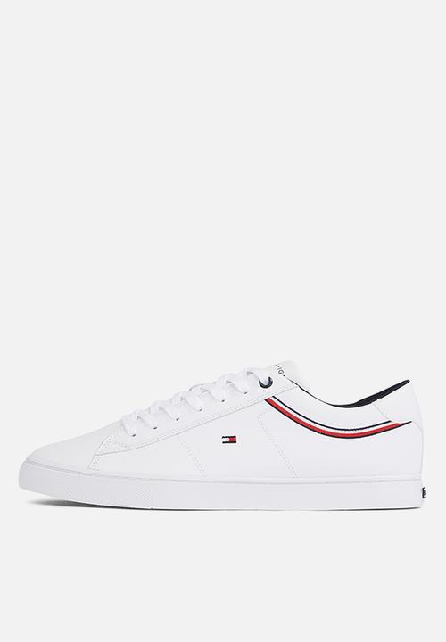 Tommy Hilfiger - Essential leather sneaker detail - white
