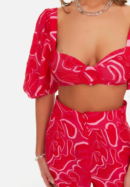 Trendyol - Floral swirl co-ord - fuchsia