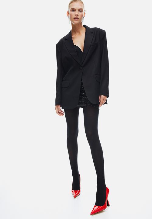 H&M - Oversized single-breasted blazer - black