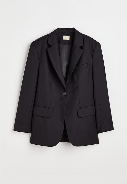 H&M - Oversized single-breasted blazer - black