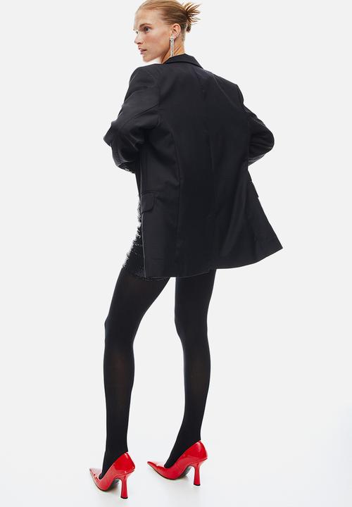 H&M - Oversized single-breasted blazer - black