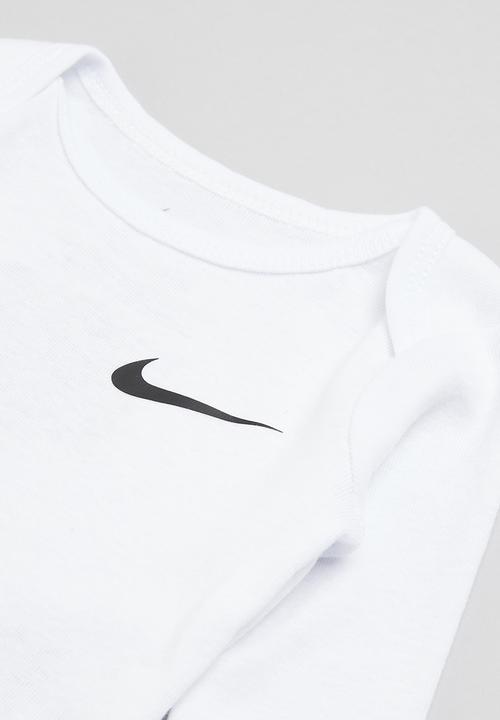 Nike - Nkn essentials 3pk long sleeve bodysuit - white