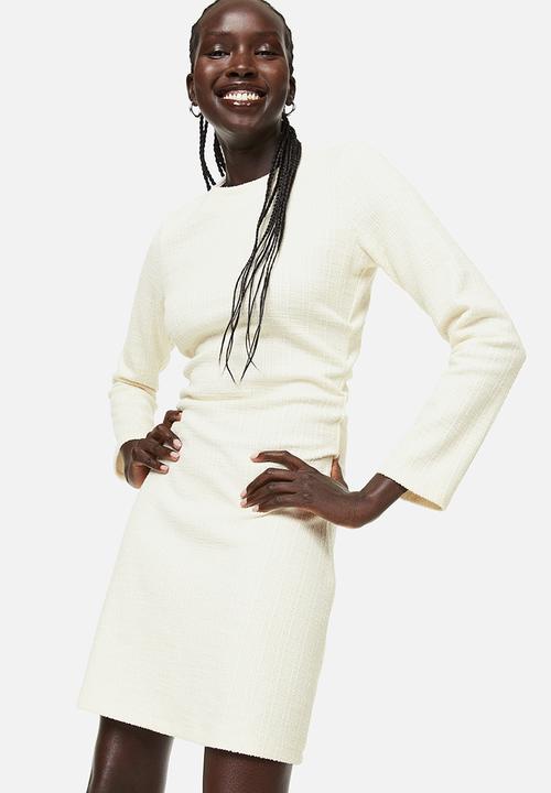 H&M - Bouclé dress - light beige