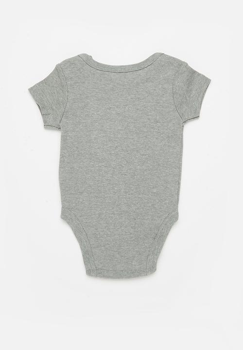 Nike - Nkn mini me 3 pack bodysuit - dk grey heather