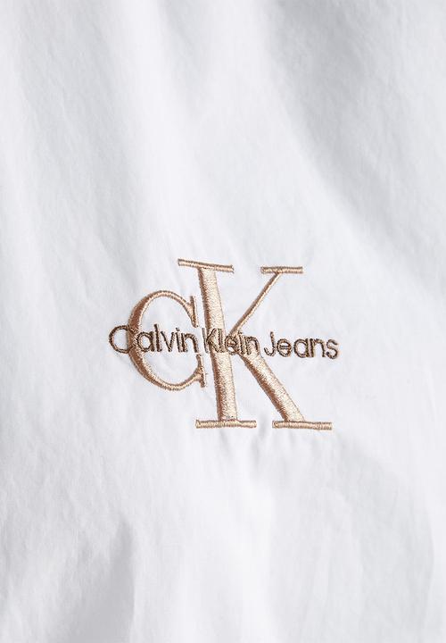 Calvin Klein - Monologo relaxed shirt - bright white