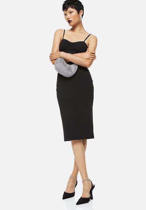 H&M - Jersey bodycon dress - black
