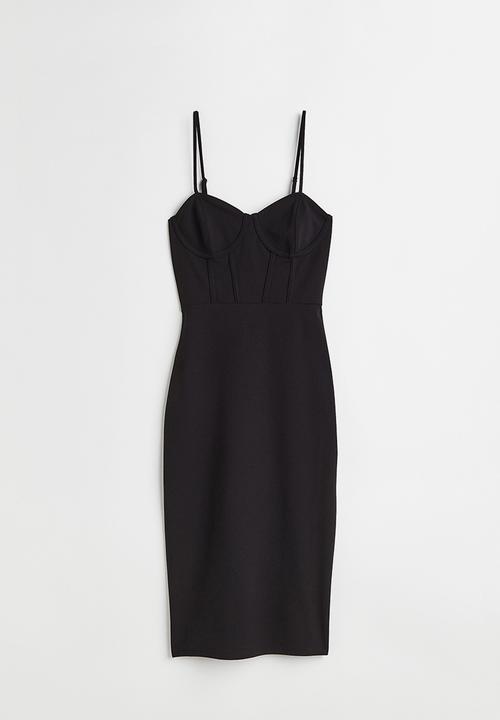 H&M - Jersey bodycon dress - black