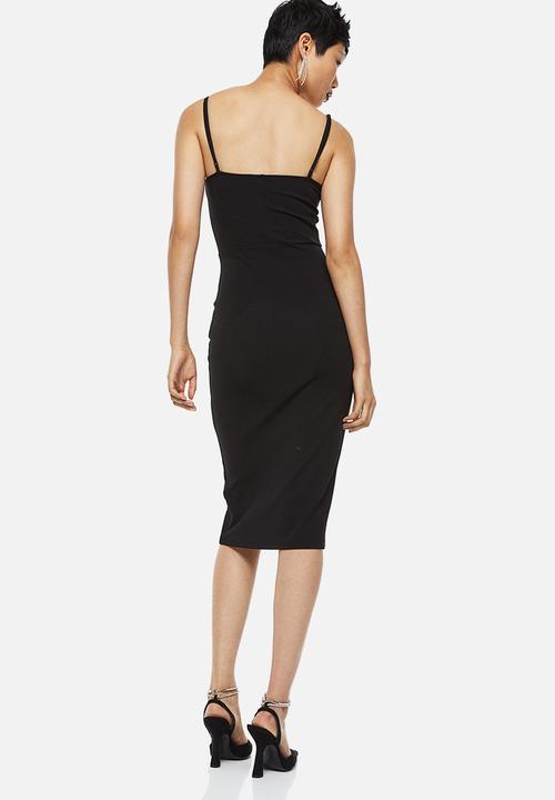 H&M - Jersey bodycon dress - black