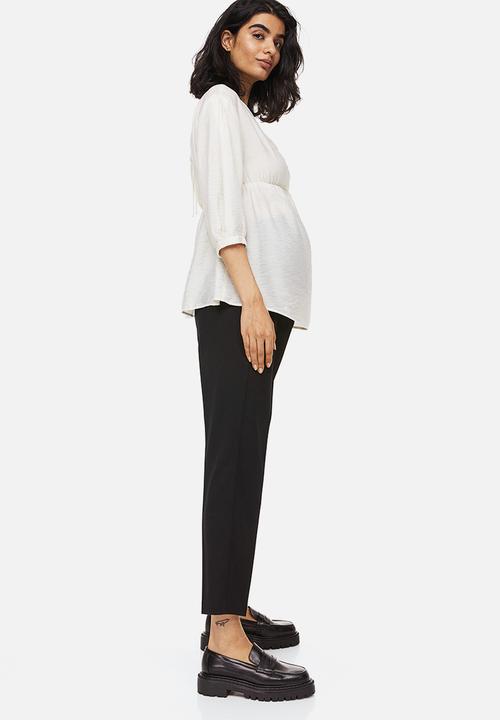 H&M - Mama ankle-length cigarette trousers - black