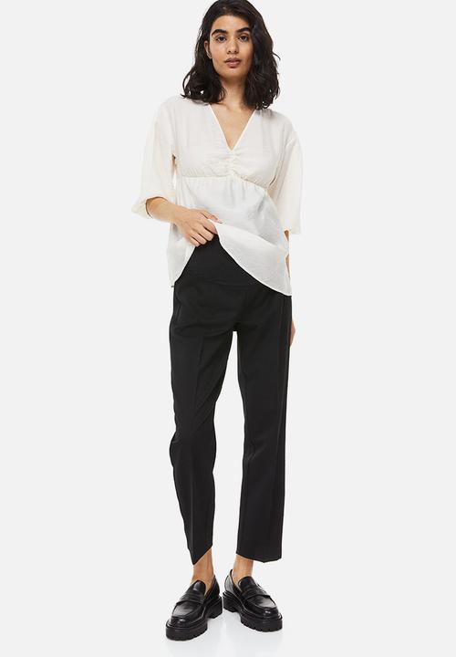 H&M - Mama ankle-length cigarette trousers - black