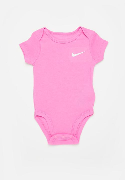 Nike - Nkn mini me 3 pack bodysuit - pink foam