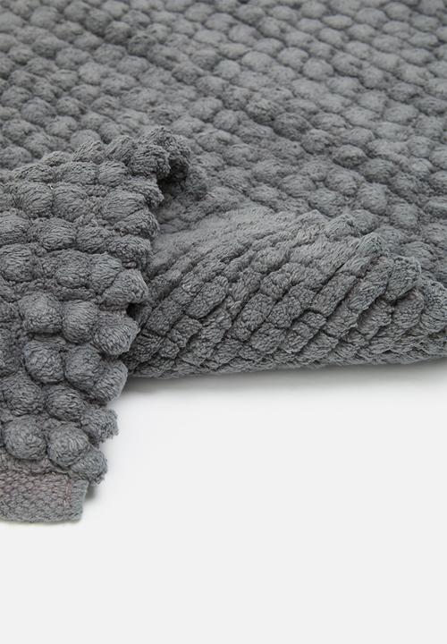 Sixth Floor - Pebble bath mat - charcoal