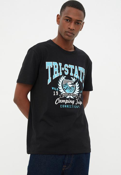 Trendyol - Tri-state graphic tee - black