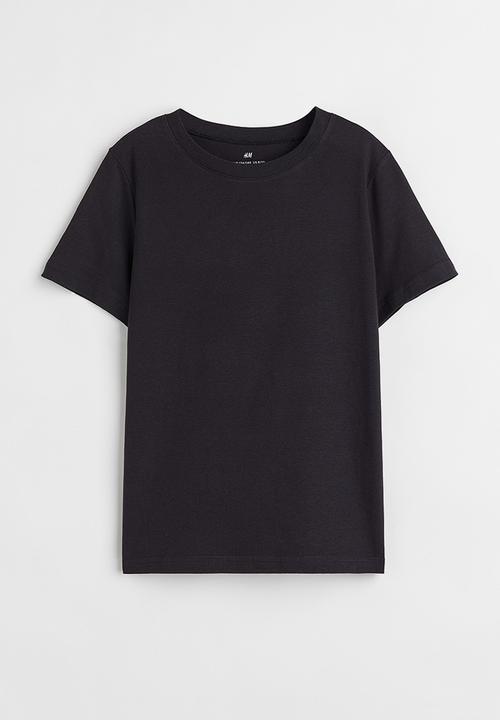 H&M - Cotton T-shirt - black