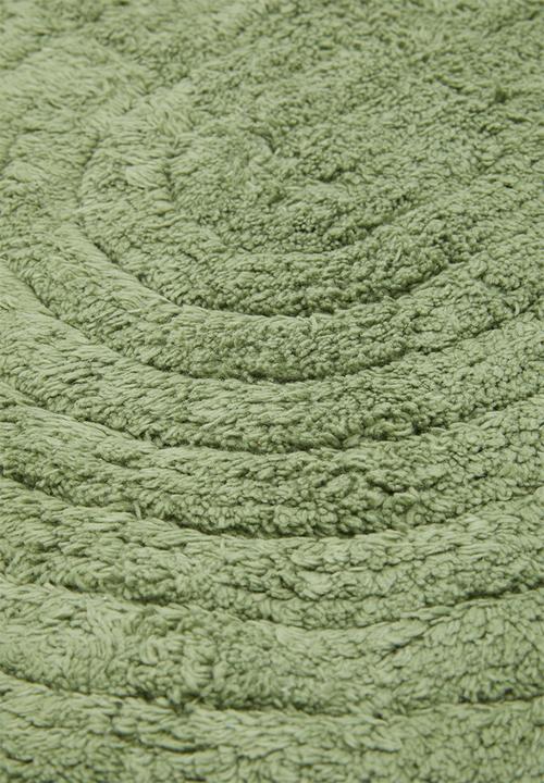 Sixth Floor - Quinn cotton bath mat - sage green
