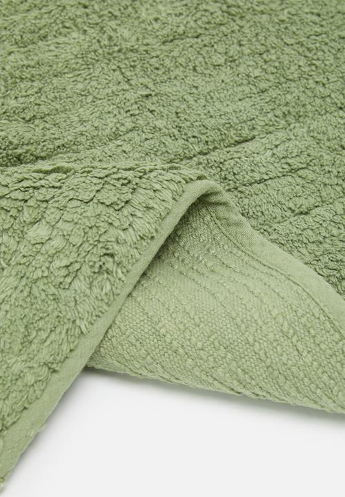 Sixth Floor - Quinn cotton bath mat - sage green