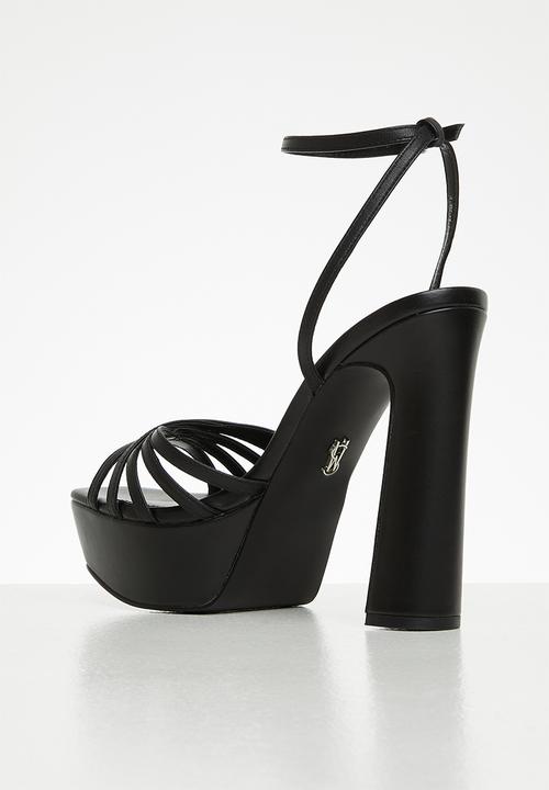 Steve Madden - Diamante platform heel - black