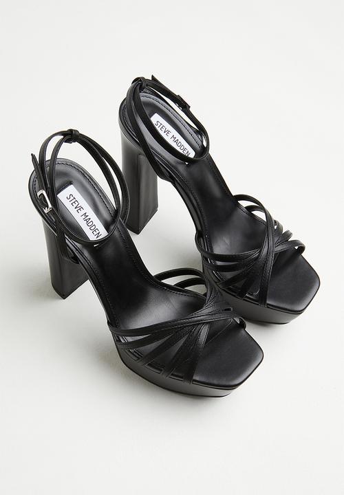 Steve Madden - Diamante platform heel - black