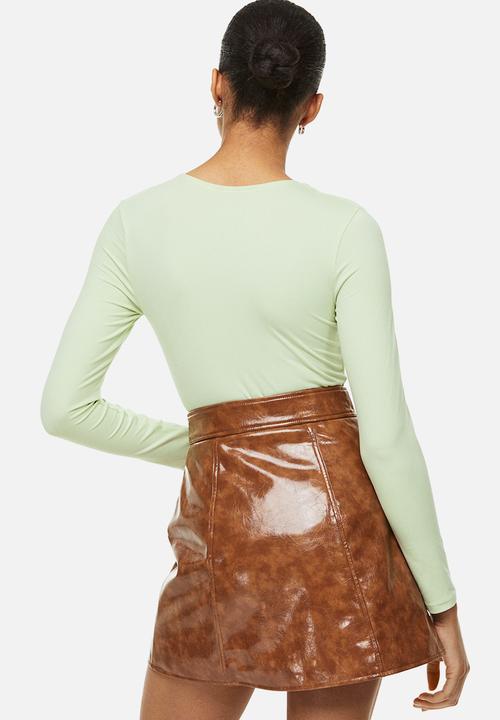 H&M - Long-sleeved jersey top - light green