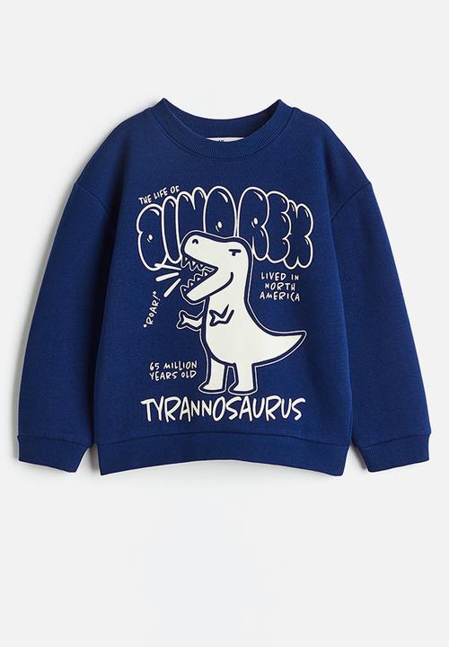 H&M - Sweatshirt - dark blue/dinosaur