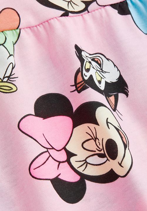 H&M - Patterned cotton dress - light pink/disney