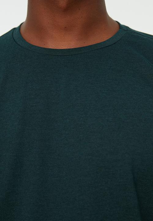 Trendyol - Relaxed oversized T-shirt - emerald green
