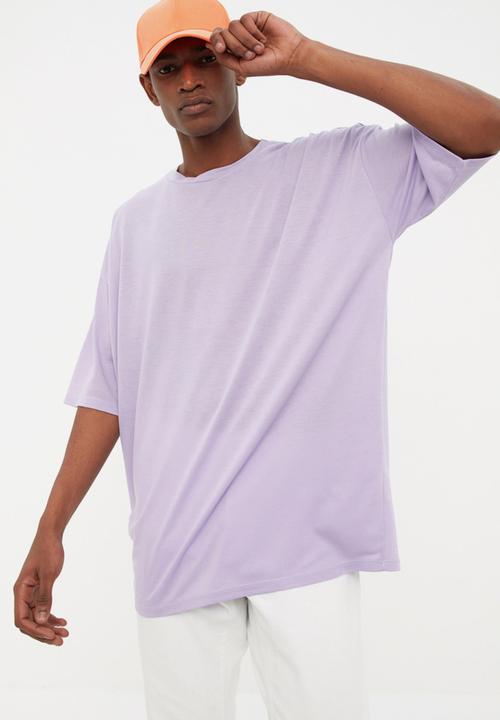 Trendyol - Oversized back logo graphic tee - lilac