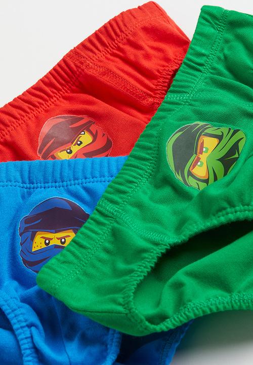 H&M - 5-pack printed boys’ briefs - blue,green,red