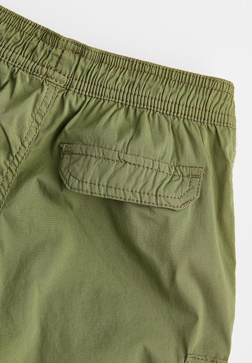 H&M - Lined cargo trousers - green