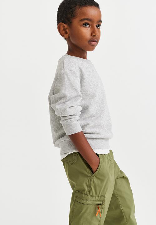 H&M - Lined cargo trousers - green