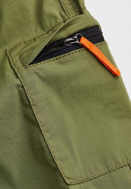 H&M - Lined cargo trousers - green