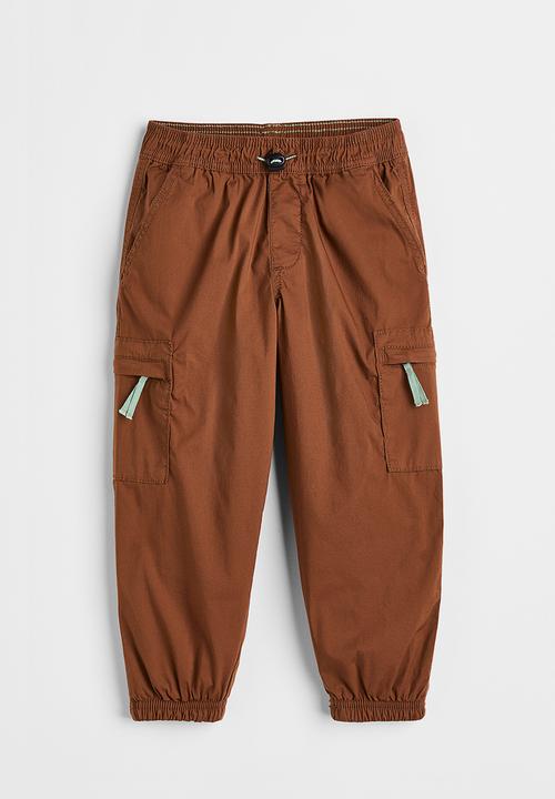 H&M - Lined cargo trousers - brown