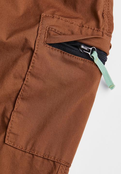 H&M - Lined cargo trousers - brown