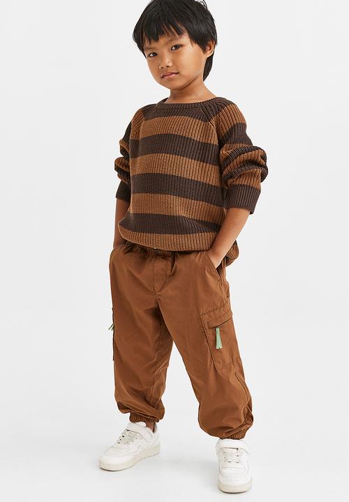 H&M - Lined cargo trousers - brown